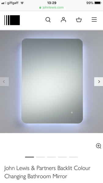 JL bathroom mirror - fitting instructions needed!
