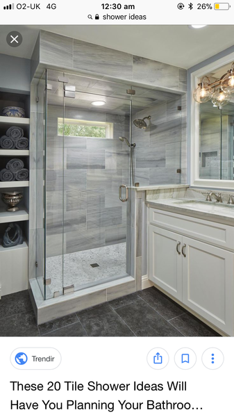 Shower enclosure or walk in behind a wall?