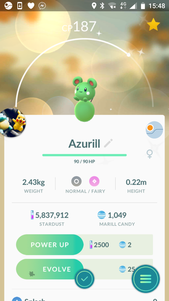 PokemonGo #21.  We'll drink drink drink to Lileep the Pink the saviour of PokemonGo...