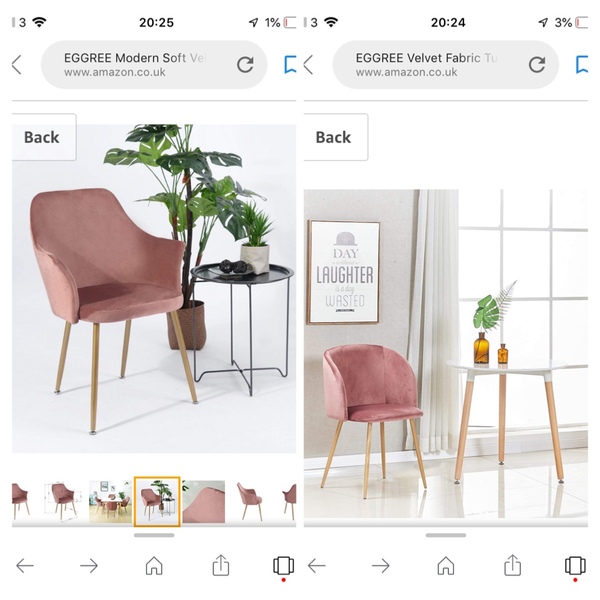 Trying to decide which chair photos added