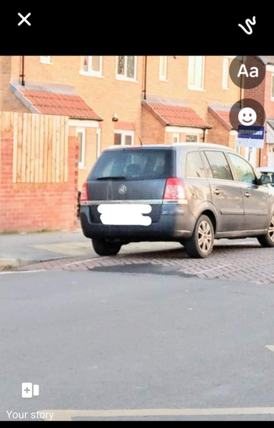 Selfish parking.