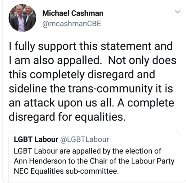 Woman's Place UK statement, 'LGBT Labour witch hunts'
