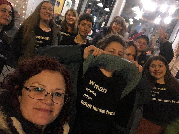Manchester ReSisters protest at Five Clouds Bar and Tap
