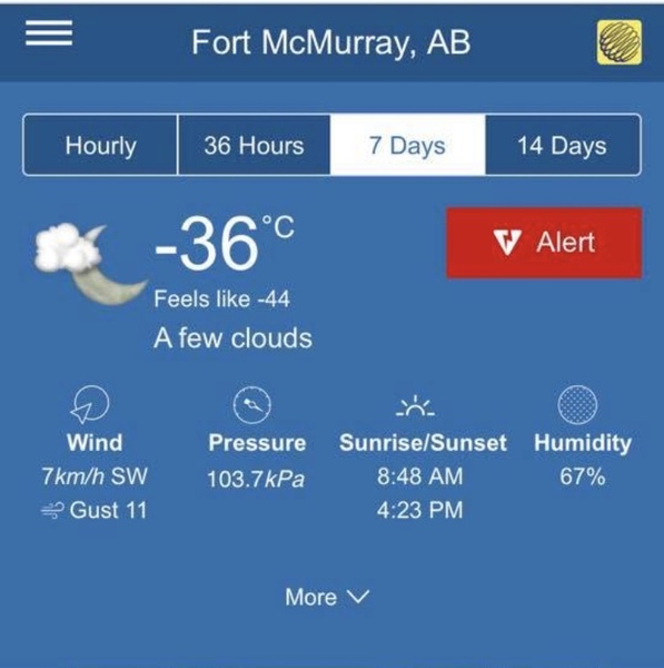 In the US with a Blizzard on the way.