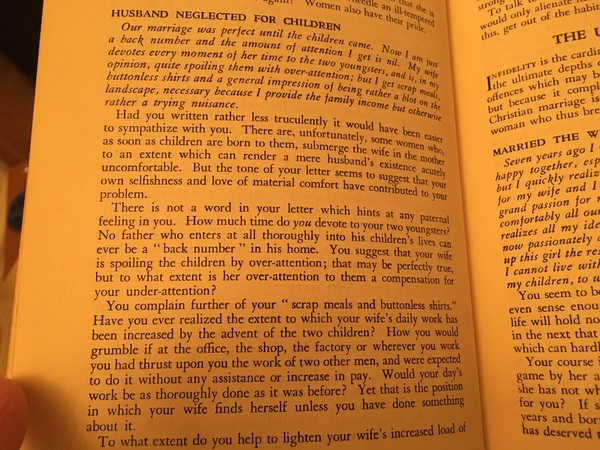 Etiquette book from the 50s will answer everything you (n)ever wanted to know