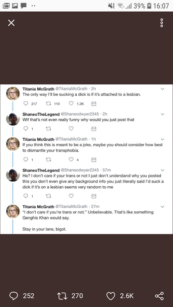 Professor Kathleen Stock article, 'Can Biological Males Be Lesbians'