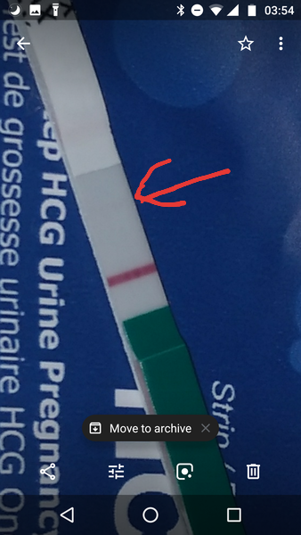 Faint positive?