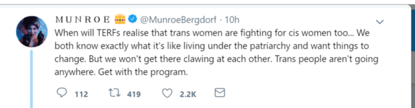 Women's March London says trans voices should be elevated over women's voices