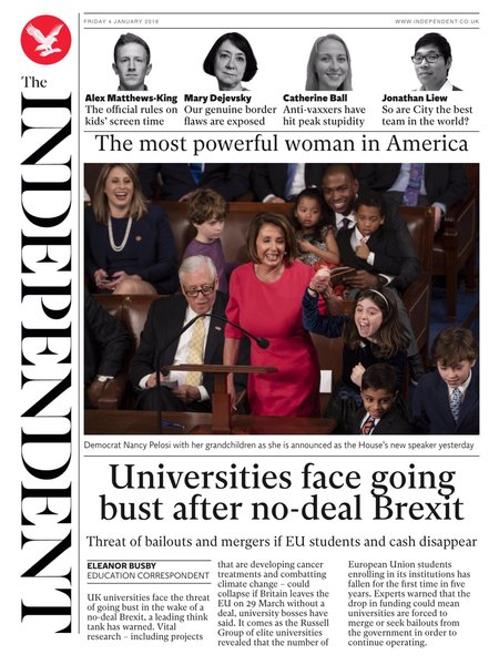 Westminstenders: Welcome to 2019