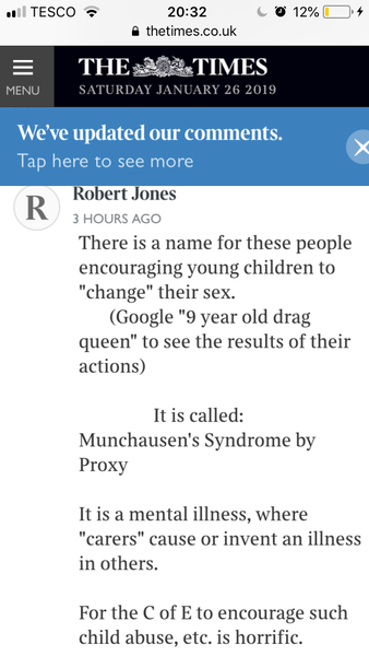 The Times - Church of England trans backlash