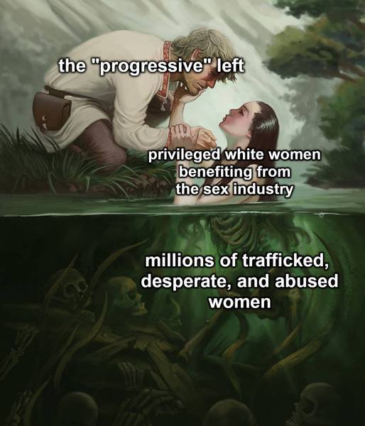 Liberal feminists/sex work is work proponents....