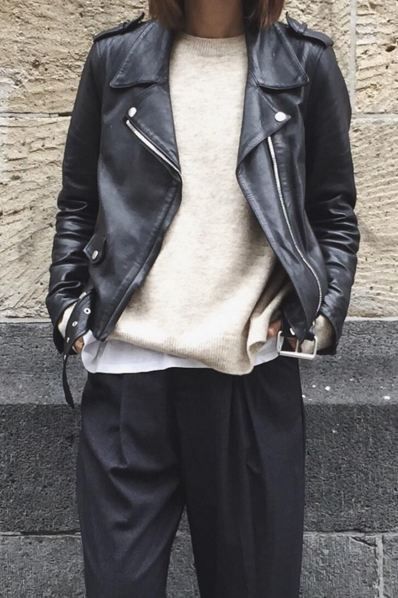 Biker Leather Coat - how should it fit?