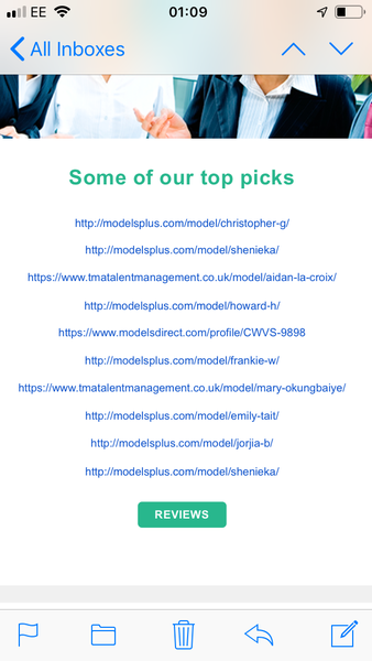 Advice needed- modelling agency