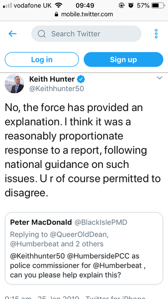 Harry the owl visited by police