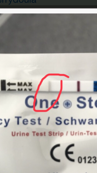 I can't see a line but friend can? Photo included