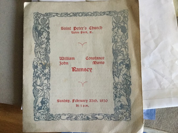 Wedding order of service