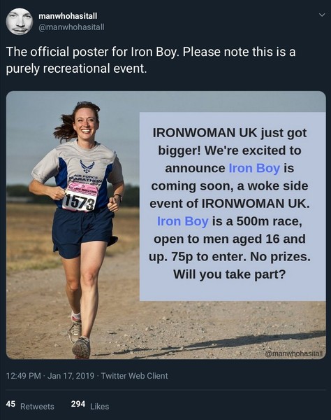 Ironman's IronGirl event - gets consumer feedback