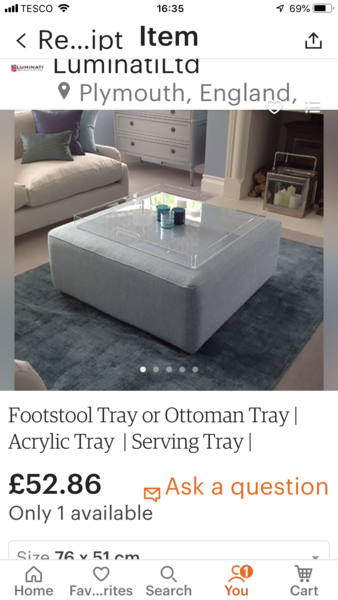 Where do I find a nice long footstool for our sitting room?