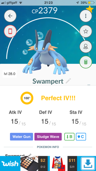 PokemonGo #21.  We'll drink drink drink to Lileep the Pink the saviour of PokemonGo...