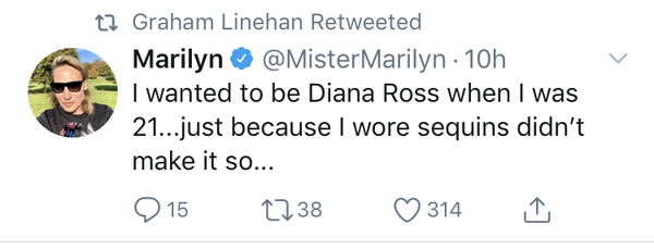 80s pop star Marilyn thinks there’s only two sexes