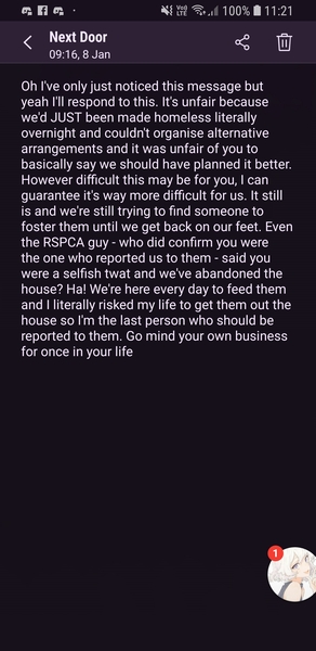 Neighbours have left their dogs alone in a house that's been on fire.
