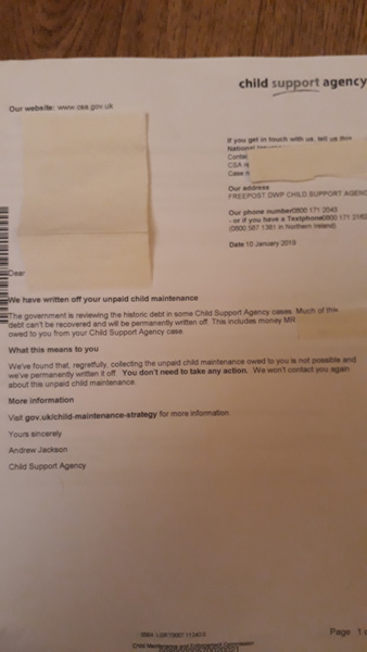 To think the CSA could've told me this sometime in the last 22 years?