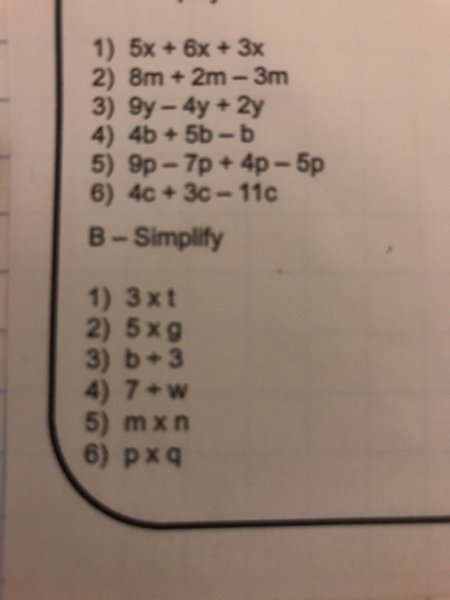 Algebraic question