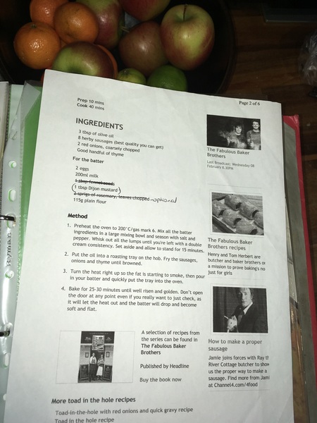 Family favourite meals? (P4T)