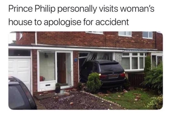 To be annoyed at woman from DofE car crash?