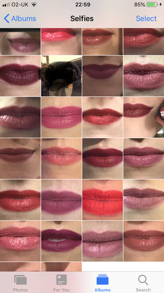 Lipstick Challenge January 2019.