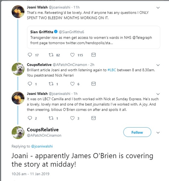 Telegraph article 'NHS trans row as men get access to women's wards if they identify as female'