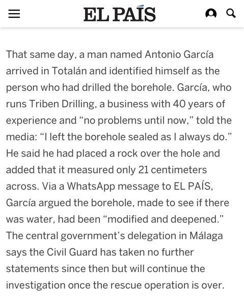 Boy stuck in a well for six days..