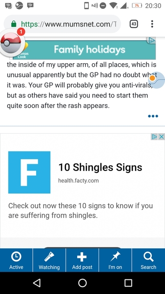 Or is this shingles?
