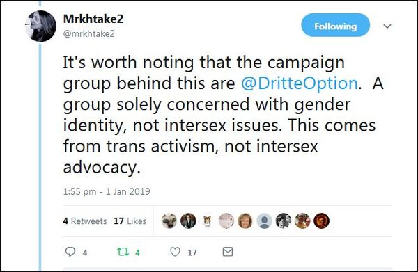Germany allowing opted out of sex ID...
