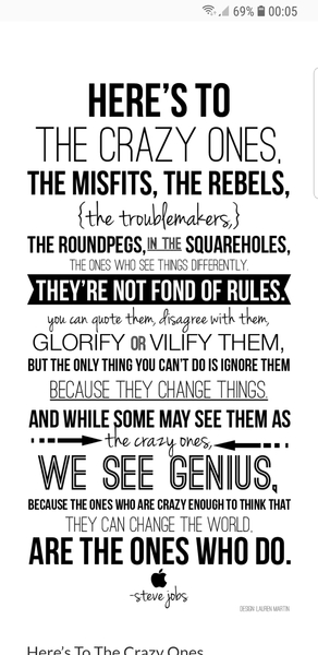 What is your favourite quote?