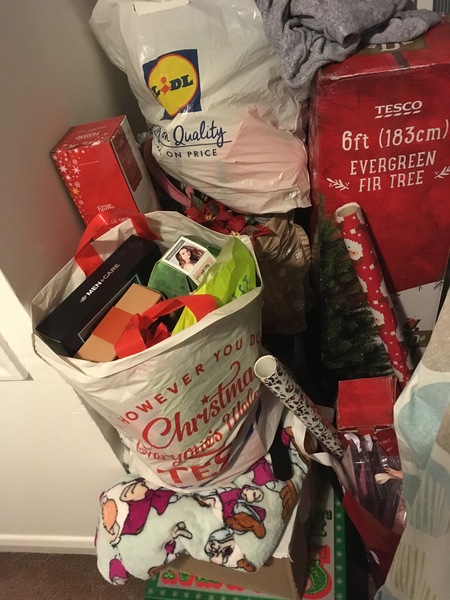 Packing away the Christmas decorations