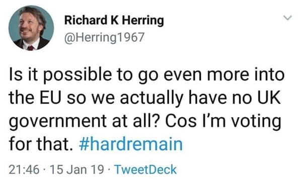 Westministenders: May dug a deep stinky hole and UK politics has tumbled in