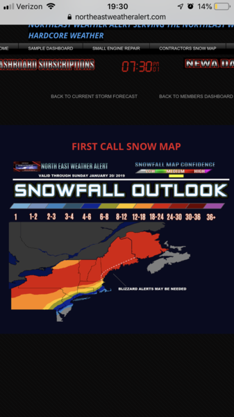 In the US with a Blizzard on the way.