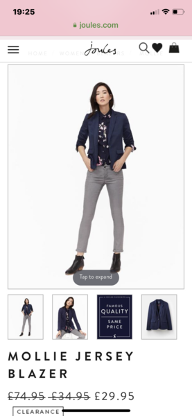 Stretchy jersey type blazer