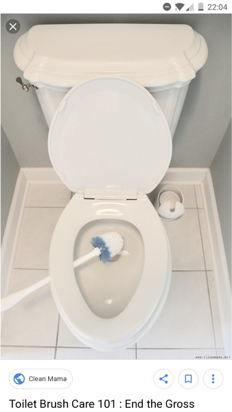 What's the most hygienic way to clean a toilet?