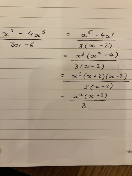 to ask you to simplify this  (GCSE maths mock)