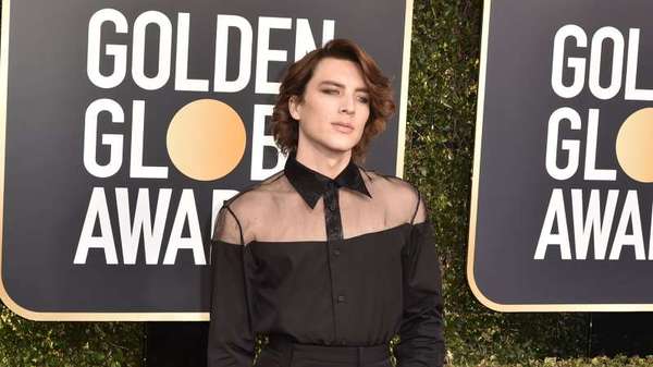 Genderfluid fashion at the Golden Globes