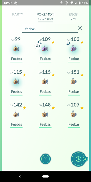 PokemonGo #21.  We'll drink drink drink to Lileep the Pink the saviour of PokemonGo...