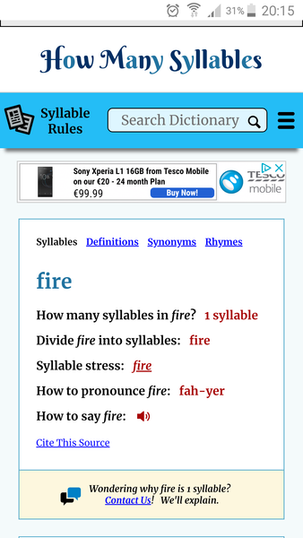 How many syllables in 'glowed'? (Dullest thread ever!!)