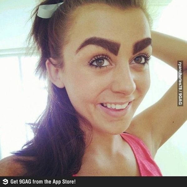 To wonder how much bigger eyebrows can get