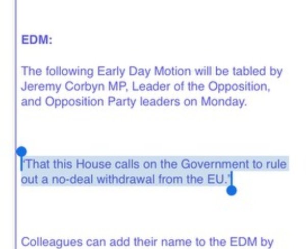 Westminstenders: Stalemate