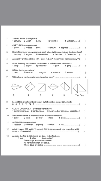 Question I got wrong on a screen test which I think I got right