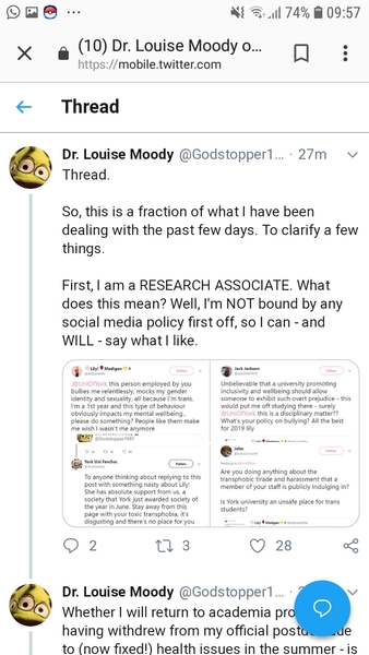 Everyone’s favourite women’s officer at it again