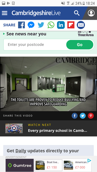 To think secondary schools should not have unisex toilets?
