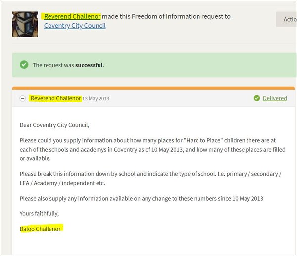 Veritas report due tomorrow (Thursday) at midday re: Aimee Challenor